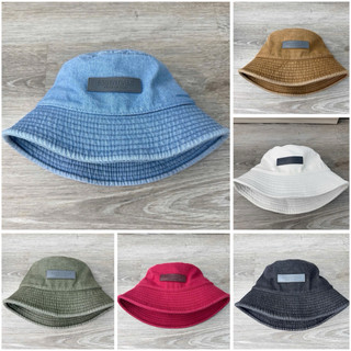  Mũ bucket vải jean đen xanh trắng phong cách unisex dành cho nam nữ cao cấp 