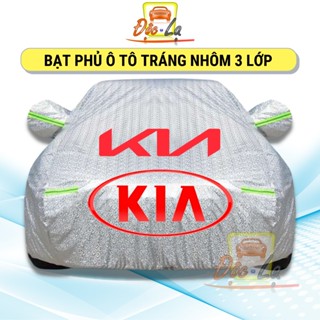 Bạt Phủ Xe Ô Tô Kia Morning, Soluto, Cerato, Seltos, K3, Rondo, Optima, Sorento, Sedona, Chất Liệu Bạt Tráng Nhôm 3 lớp