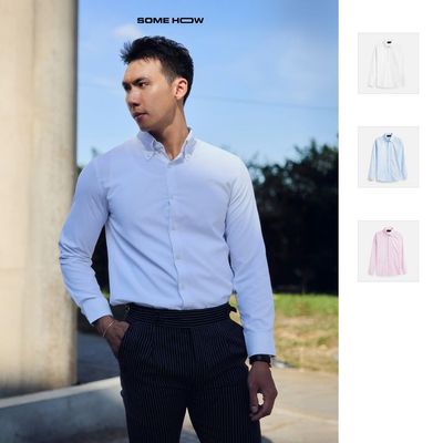 Áo Sơ Mi High Button Passion, Chất Vải Cotton Thoải Mái, SM0165, SOME HOW STORE