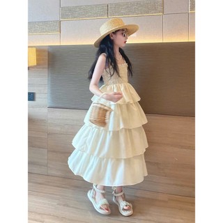  Đầm dài tầng bé gái  đầm dài thiết kế bé gái size đại maxi bé gái đi biển đầm cặp mẹ và bé 