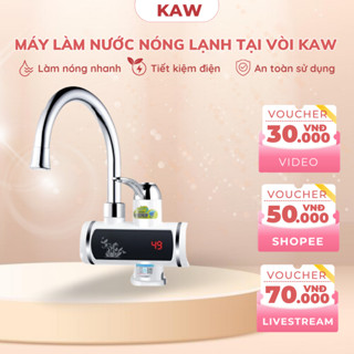 Máy Làm Nước Nóng Lạnh Lắp Đặt Tại Vòi Chính Hãng KAW, Làm Nóng Nhanh,Cảm Biến Chống Giật An Toàn