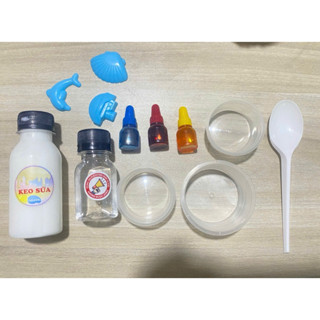  Kit làm slime 8 món có khuôn chơi kèm bộ kit nhỏ thỏa sức sáng tạo và rèn luyện đôi tay khéo léo slam mềm dẻo KITNHO 