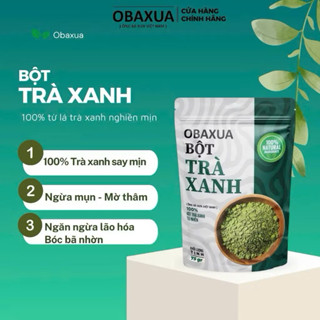 Bột Trà Xanh Nguyên Chất Hữu Cơ - Mặt Nạ Đắp Mặt và Body Giúp Dưỡng Sáng Da, Giảm Mụn, Bóc Bã Nhờn