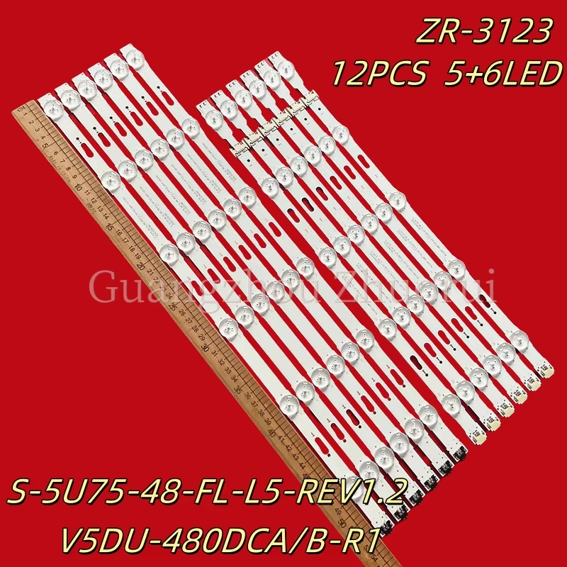 Samsung 48JU6000 - Bộ 6 dãy (5+6) led cho Tivi Samsung 48JU6600 S_5U75_48_FL_L5