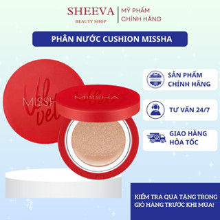 Phấn Nước MISSHA Magic Cushion Velvet Finish Che Khuyết Điểm Kiềm Dầu, Sheeva Beauty
