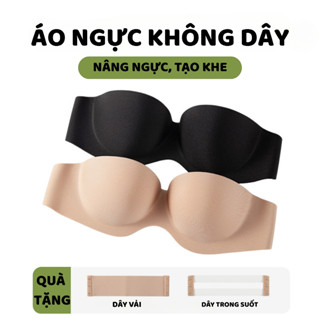 Áo Ngực Không Dây Cúp Ngang Mút Mỏng, Áo Lót Nữ Không Gọng Mặc Đầm Hở Lưng AMYBRA A218