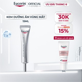 Kem dưỡng giảm nếp nhăn vùng mắt Eucerin Hyaluron [3X]+ Filler Eye Cream SPF15 15ml