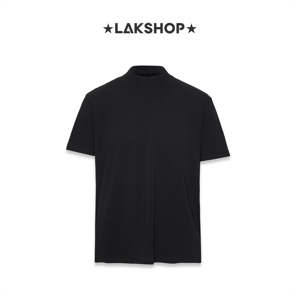 Áo Black Double Round Neck T-shirt