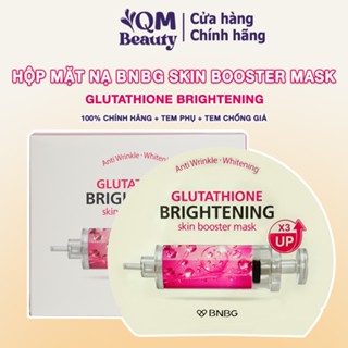 Hộp 10 mặt nạ BNBG Glutathione Brightening Skin Booster Mask truyền trắng dưỡng sáng da chính hãng