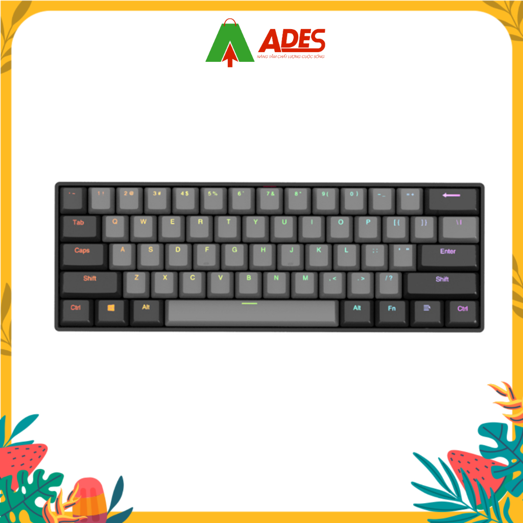 [Xả kho] Bàn Phím Cơ Không Dây Dual Mode Newmen GM610 - Grey✔️ Hàng Chính Hãng