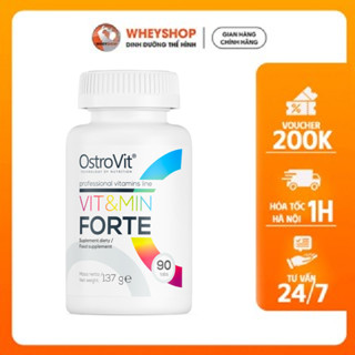Ostrovit | VIT&MIN FORTE (90 viên) | Viên uống bổ sung vitamin tong hop | WHEYSHOP VN