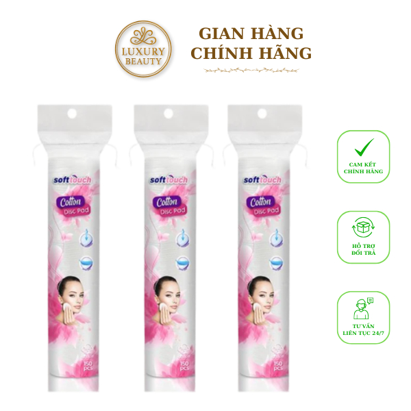 Bông Tẩy Trang Soft Touch (150 miếng)
