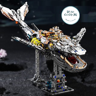 [SIÊU PHẨM] Mô hình lắp ráp cá voi cơ khí WHALE, Siêu phẩm công nghệ, đèn led siêu ngầu quà tặng cho bé