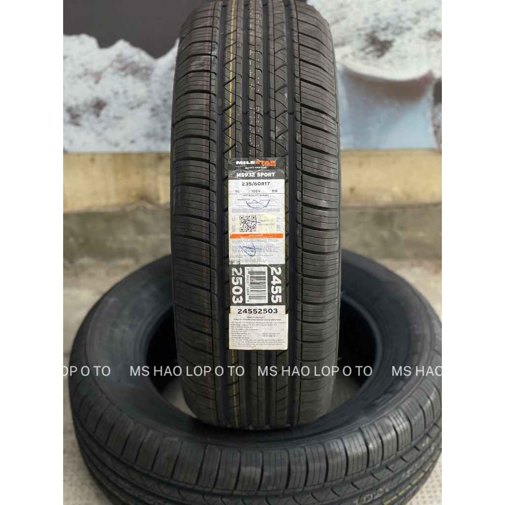 Lốp Milestar 235/60R17 gai MS932 - Date 25 dành cho Chevrolet Captival, Everest,  Santa Fe; Isuzu MU