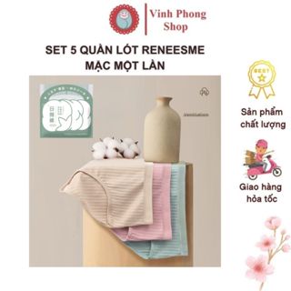Quần Lót Nữ Cotton Mặc 1 Lần Cho Nữ – Set 5 Cái, Quần Lót Dùng Một Lần Cao Cấp,Tiện Lợi Phù Hợp Du Lịch–Công Tác–Sinh Nở