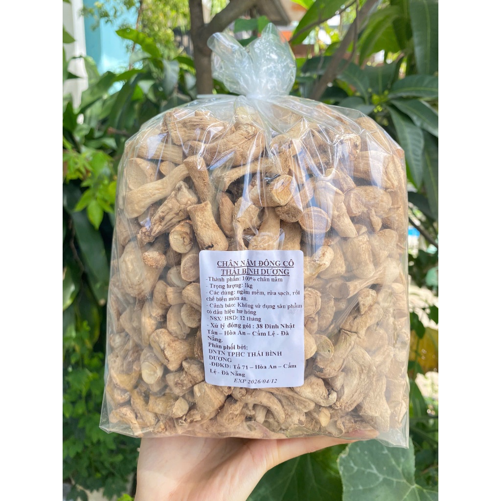 Chân Nấm Hương Khô / Chân Nấm Đông Cô Khô túi 500g - 1000g