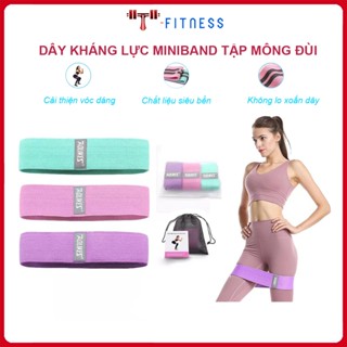  Dây Kháng Lực Miniband Vải Tập Mông Đùi Aolikes  Mua Bộ 3 Dây Tặng Túi Đựng Và Sách Hướng Dẫn  