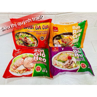 Combo 5-10 Gói Bún riêu cua/bánh đa cua/phở bò/phở gà VIFON 60-80g ...