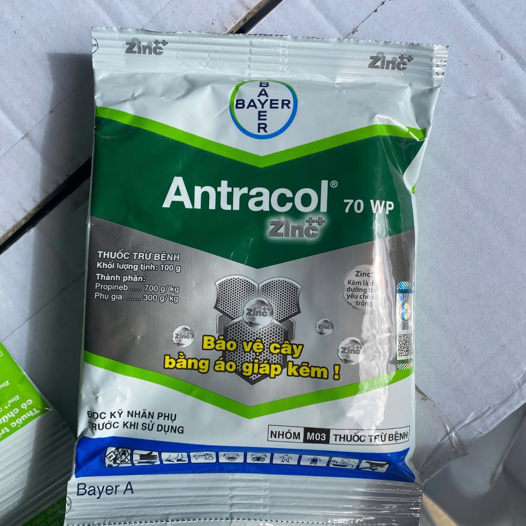 Antracol 70WP - Gói 100g - Áo giáp kẽm - Chính hãng BAYER