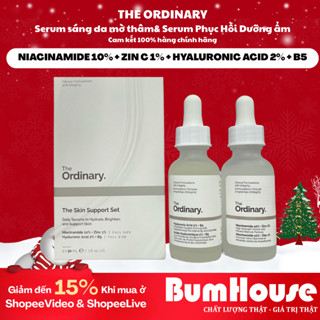 SET Serum The Ordinary Hyaluronic Acid 2% + B5 30ml Và Serum The Ordinary 10% Niacinamide + Zinc 1% 30ml