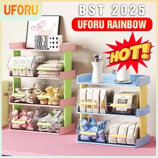   UFORU x RAINBOW  - Kệ để đồ đa năng nhiều tầng đựng gia vị bánh kẹo cốc uống nước...nhiều màu sắc hot 2025 - UF492 