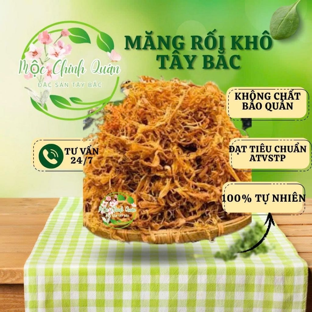 [măng khô nhà làm ] măng rối khô tây bắc,măng khô xé sợi, phơi nắng tự nhiên