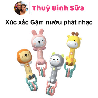  Xúc xắc gặm nướu có đèn phát nhạc Hươu Thỏ cho bé 