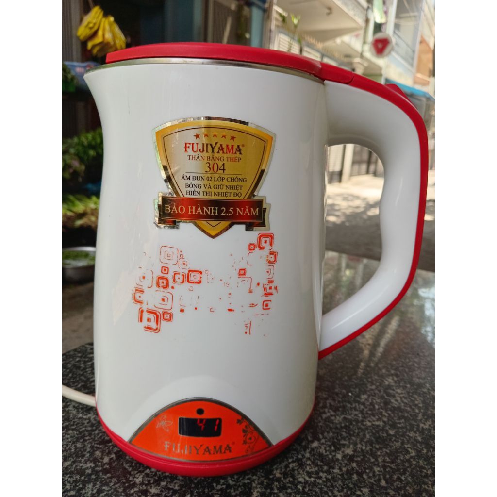 Bình đun nước siêu tốc FUJIYAMA FK-D615 1.5 Lít còn mới 95% 😍. Hàng đã qua sử dụng, chính hãng nhập 