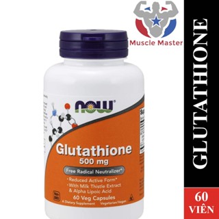 Viên Uống Hỗ Trợ Trắng Da NOW FOODS Glutathione 500mg 60 Viên