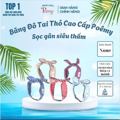 [CHÍNH HÃNG] Băng Đô Tai Thỏ Poêmy Giữ Tóc Gọn Gàng Thoải Mái | Poêmy Official