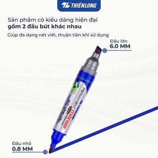 Bút Lông Dầu 2 Đầu Không Xoá Được Thiên Long PM-09 (Mực Đen)