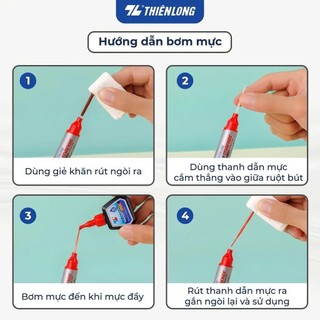 Bút Lông Dầu 2 Đầu Không Xoá Được Thiên Long PM-09 (Mực Đen)