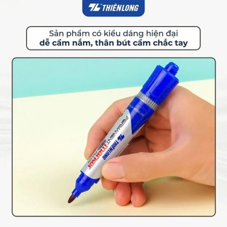 Bút Lông Dầu 2 Đầu Không Xoá Được Thiên Long PM-09 (Mực Đen)