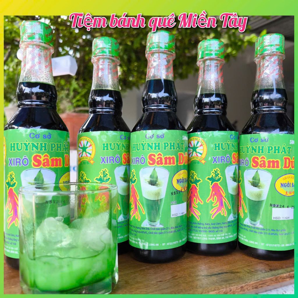 Siro sâm dứa Huỳnh Phát chai 500ml ( Hương vị tuổi thơ)