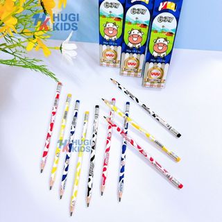 Hộp 12 Cây Bút Chì Đen Gstar UUU – Ngòi HB, Họa Tiết Dễ Thương, Viết Êm Tay, Nét Rõ Đẹp