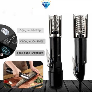  Máy đánh vảy cá cầm tay chống nước công suất lớn lưỡi INOX 304 