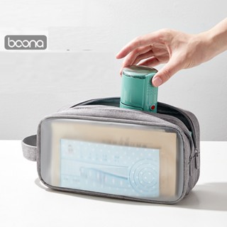 Túi đựng con dấu công ty dáng cầm dọc kiêm hộp đựng phụ kiện công nghệ, cáp sạc, pin dự phòng Boona Baona - A009