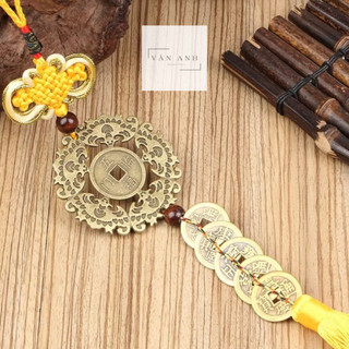  Dây đồng xu ngũ đế ngũ phúc lâm môn tăng phúc khí tài lộc bình an vạn sự hanh thông 