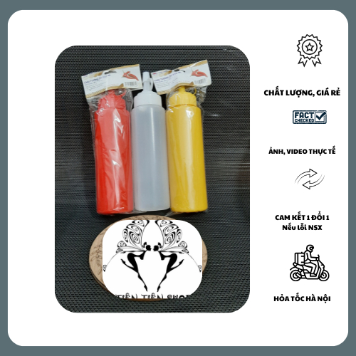 2 Chai nhựa đựng nước tương, nước sốt 250ml tientienshop