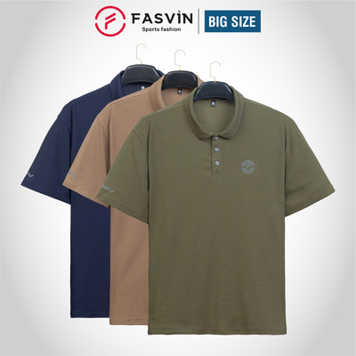 Áo Polo Nam Big Size 80 đến 140 kg FASVIN PL25207 vải thun mềm mại thoáng mát