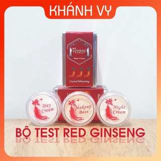   SIÊU SALE  Bộ thử RED GINSENG làm sạch nám tàn nhang và dưỡng trắng da mỹ phẩm nhân sâm Hàn Quốc. 