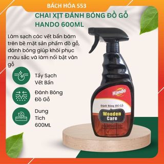 Chai xịt bảo dưỡng đánh bóng đồ gỗ hando 600ml