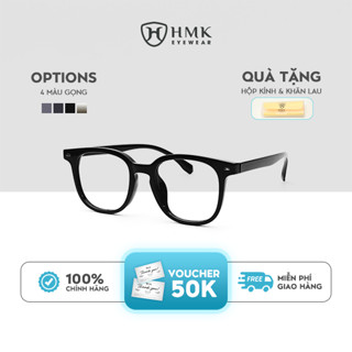 Gọng Kính Cận HMK Eyewear Vuông Tròn Nhựa Bền Bỉ Chắc Chắn Thời Trang Dễ Mang Daily - GN1313
