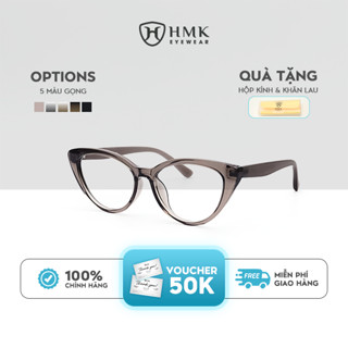 Gọng Kính Cận HMK Eyewear Mắt Mèo Nhựa Thời Trang Nữ Trendy Cá Tính Sắc Sảo Chắc Chắn Bền Bỉ- MM1304