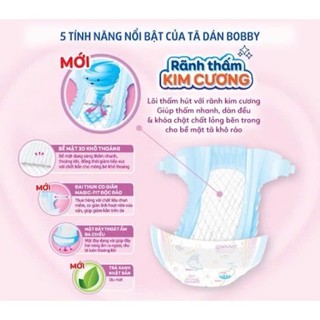 { MUA 1 TẶNG 1BVS QUẦN COMFY NIGHT ML2M }TÃ DÁN SƠ SINH BOBBY S80 -SP CTY DIANA UNICHARM