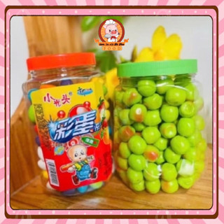 Sỉ Kẹo cao su hình quả táo và hình quả nhót vị trái cây hộp 650g thơm ngon, đồ ăn vặt tuổi thơ hot nhất