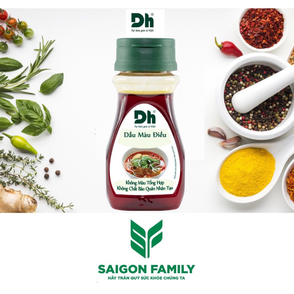 COMBO SỈ[Date mới] Dầu màu điều Hũ 90ml -Dh Foods