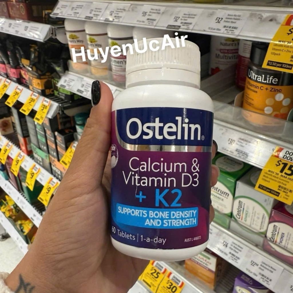 Ostelin Calcium Vitamin D3 K2 60 viên