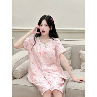 đồ bộ nữ áo cộc quần lửng