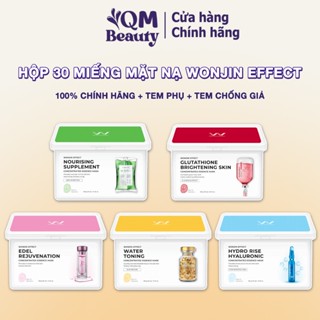 Hộp 30 miếng mặt nạ Wonjin Effect dưỡng trắng sáng, chống lão hóa chính hãng Hàn Quốc